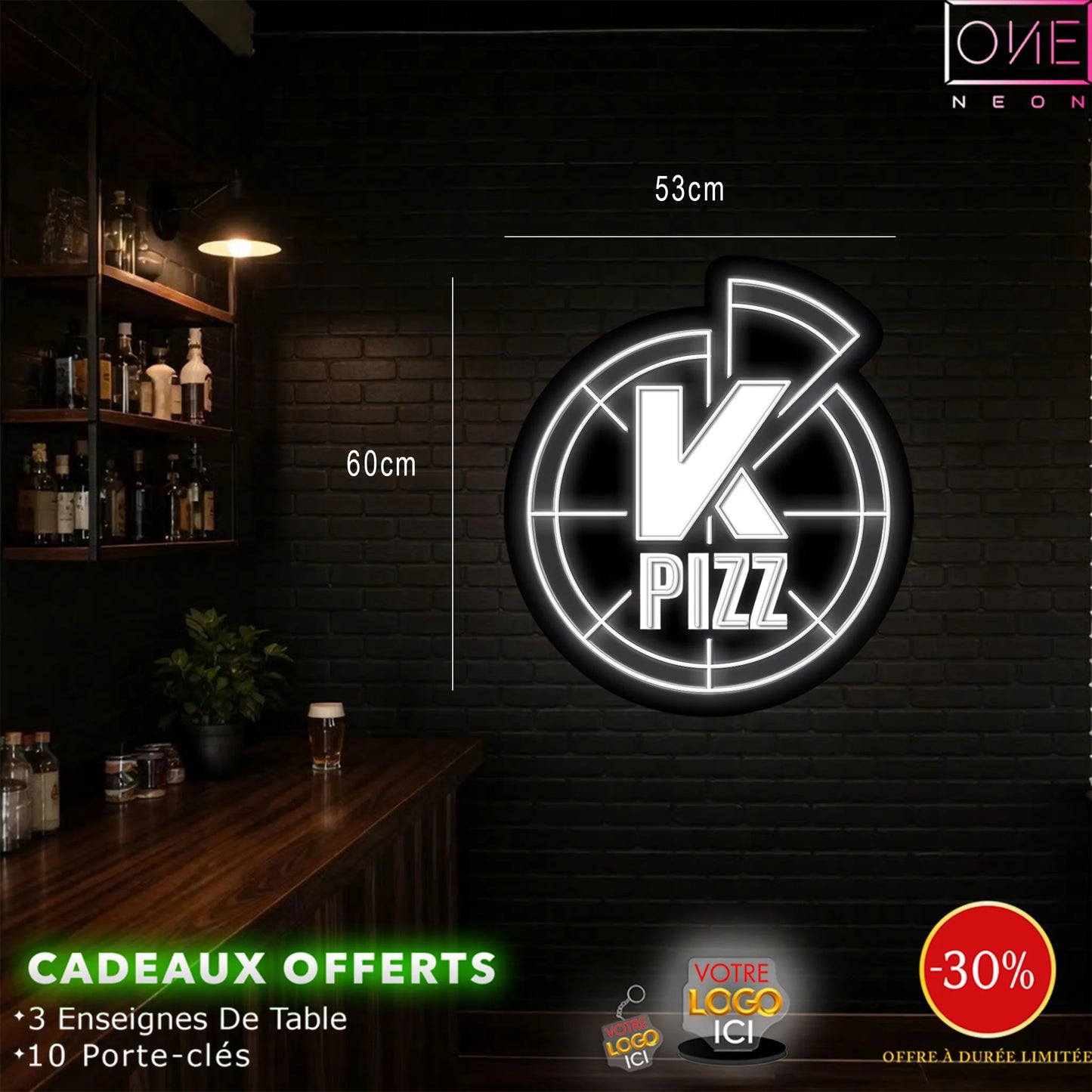 K Pizz | Enseigne LED Néon
