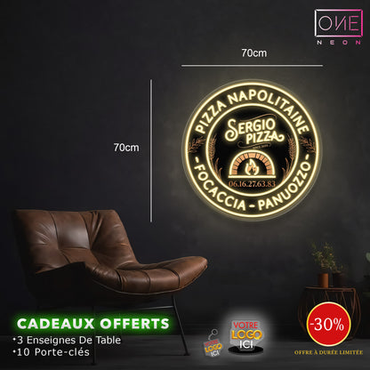 Pizza Napolitaine | Enseigne LED Néon