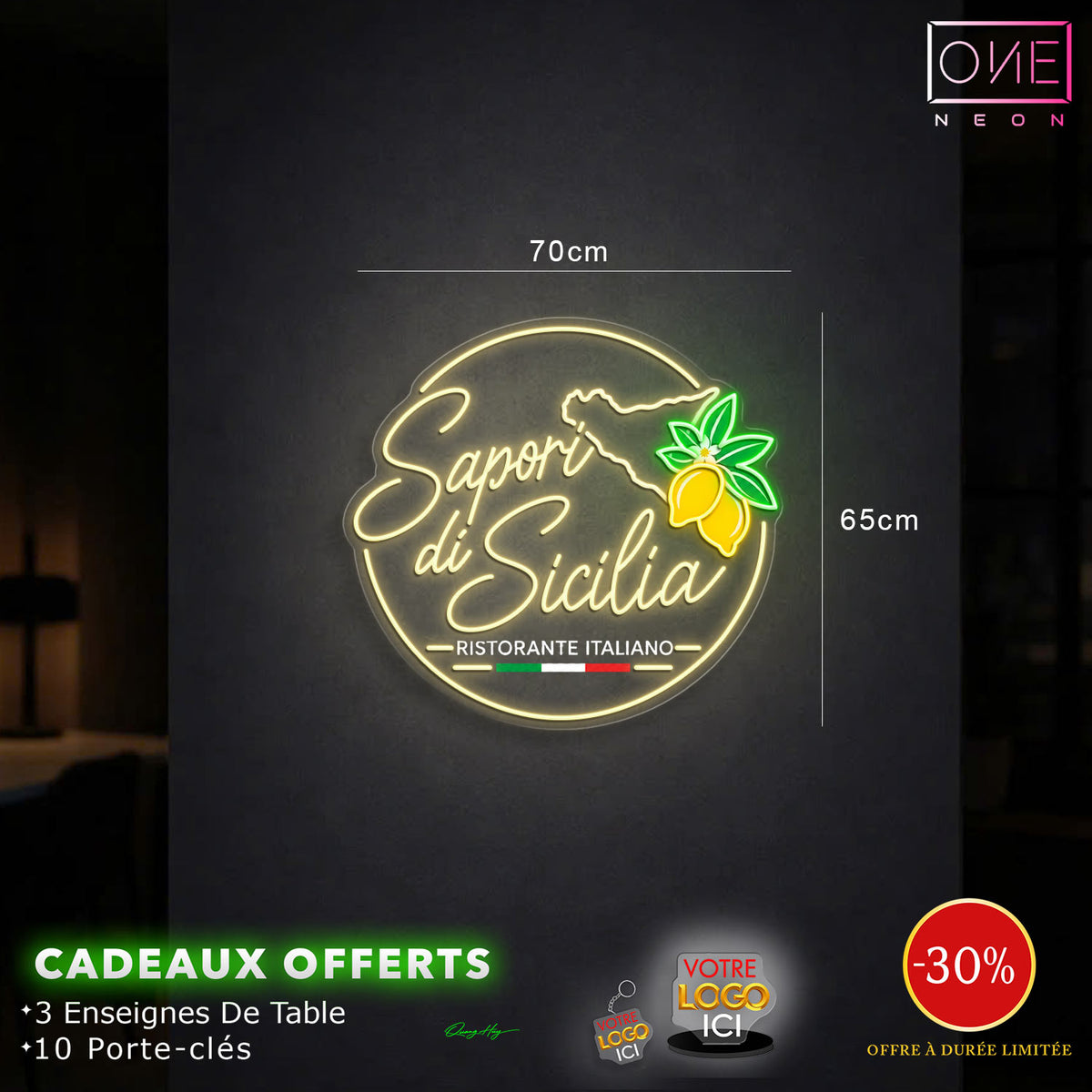 Sapori di Sicilia | Enseigne LED Néon