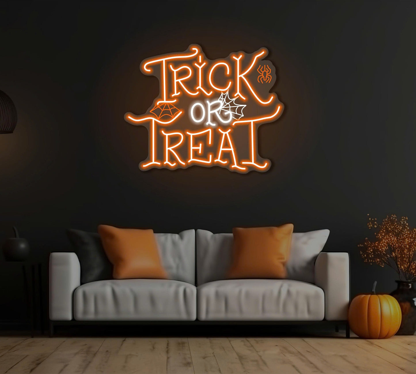 Enseigne LED Néon "Joyeux Halloween"