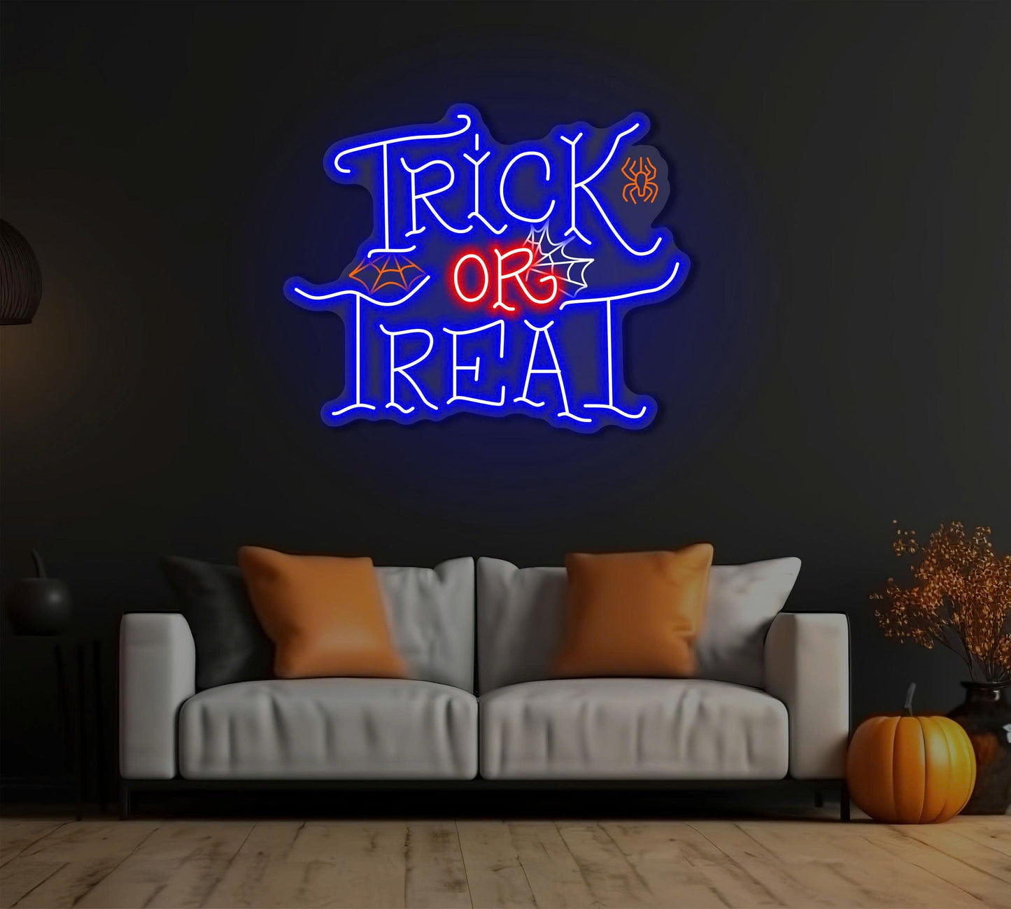 Enseigne LED Néon "Joyeux Halloween"