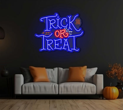 Enseigne LED Néon "Joyeux Halloween"